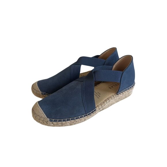 FABIOLAS Blue Slip On Espadrille Flats Size 38 - Picture 3 of 9